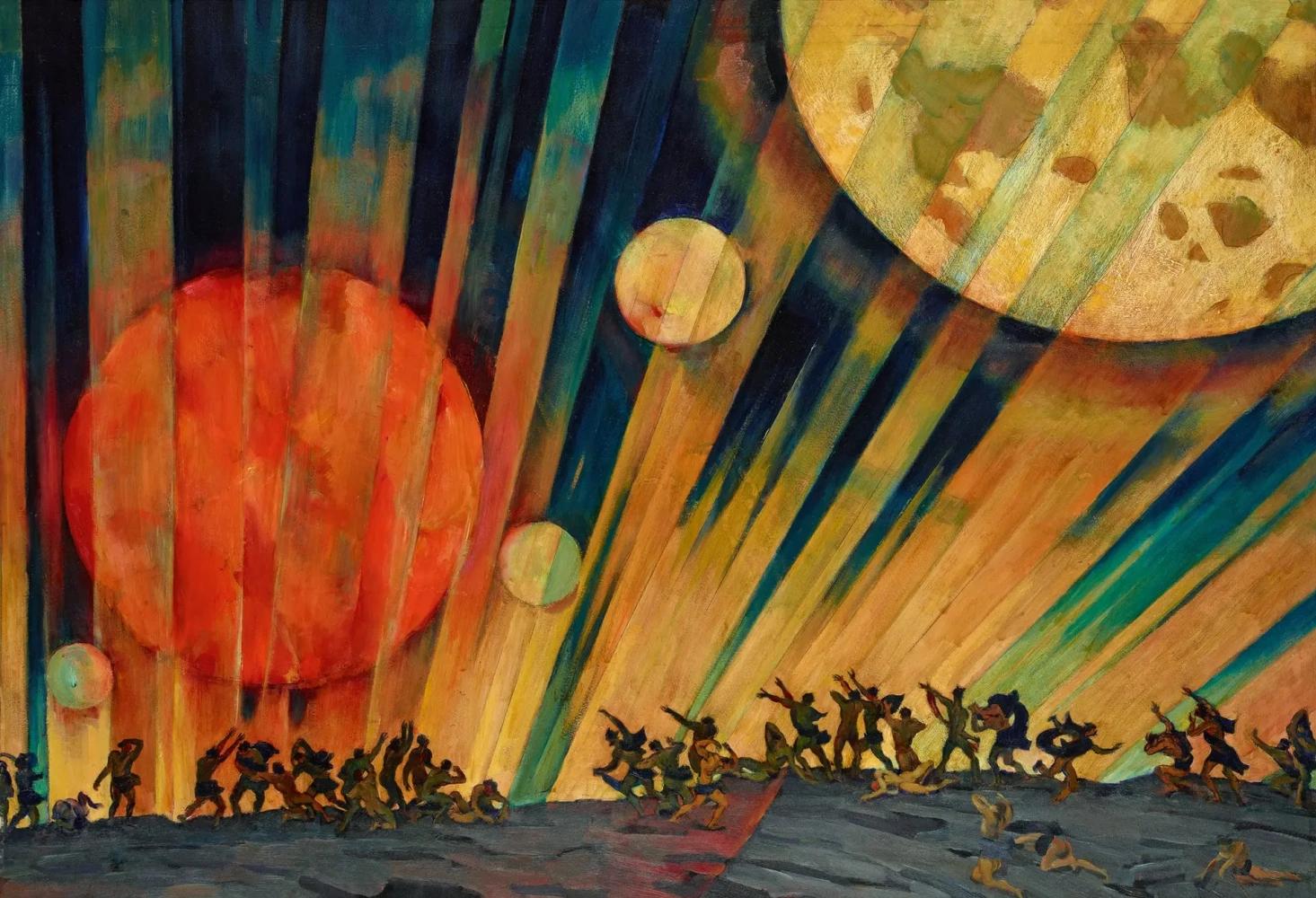 New planet, Konstantin Yuon, Painting, 1921, 71×101 cm