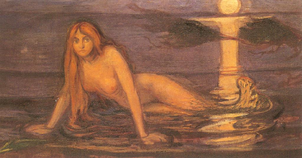 Lady From the Sea (detail), 1896, oil on canvas. 100 cm × 320 cm (39+1⁄2 in × 126 in)